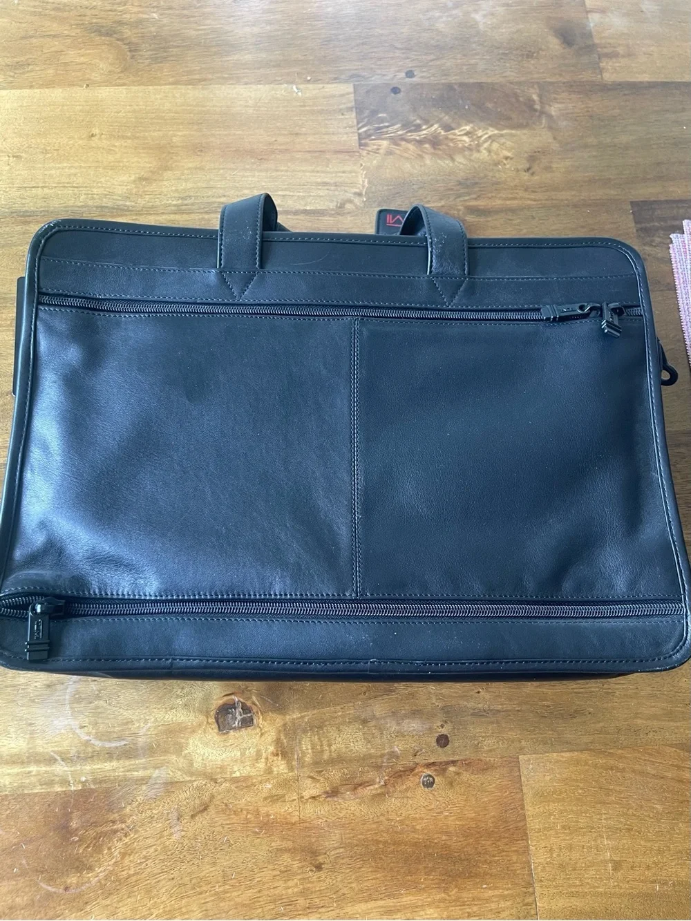 Tumi Black Leather Laptop Deluxe Expandable Brief (Brand New with Tags still on)